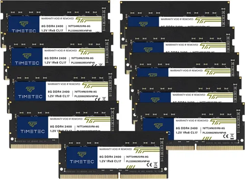 Miniatura 21 de Timetec Kit de 16 GB (2 x 8 GB) DDR4 SODIMM para Intel NUC KIT/Mini PC/HTPC/NUC Board 2400MHz PC4-19200 No ECC sin búfer 1.2V CL17 Rango único 260