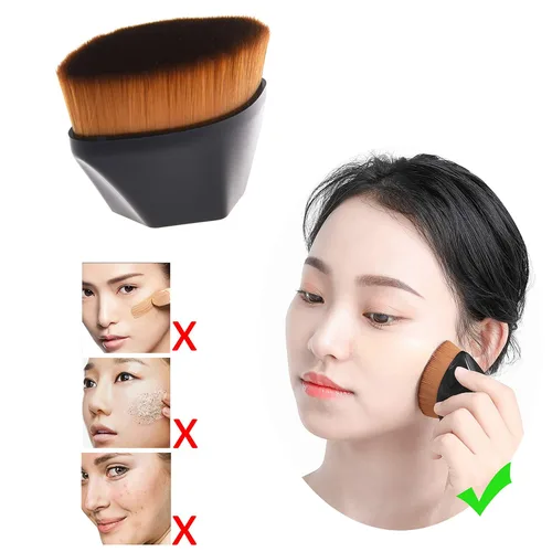 Miniatura 6 de Brocha de base en polvo - Brocha de maquillaje Kabuki con parte superior plana