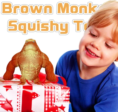 Miniatura 5 de ZTATU Juguete de mono esponjoso elástico para niños (paquete de 1) juguetes para ansiedad para aliviar salpicaduras, autismo, sensoriales, regalos