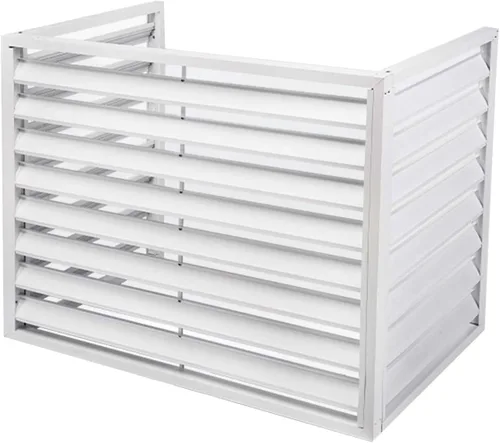 Miniatura 13 de Cubierta de aire acondicionado para ventana al aire libre, de aluminio, resistente a la intemperie, cubierta de protección central de aire