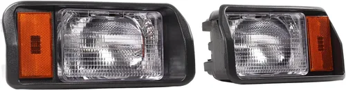 Miniatura 3 de EVGATSAUTO Faros delanteros LED, par de faros delanteros LED de precedentes de coche, faros delanteros 101988002 Super Brightness Reemplazo