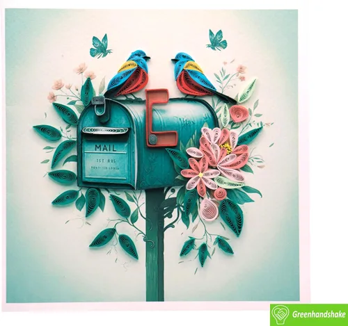 Miniatura 3 de Entrega de la Naturaleza, Tarjeta de Filigrana 3D - Arte Único Dedicado Hecho a Mano, Tarjeta de Felicitación de Diseño para Cumpleaños, Día de San