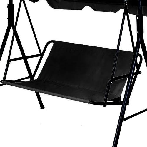 Funda para Silla Columpio Funda de Repuesto para Banco, 600D Impermeable Fundas de Asiento de Silla Mecedora para Patio Exterior Jardín Silla Negro