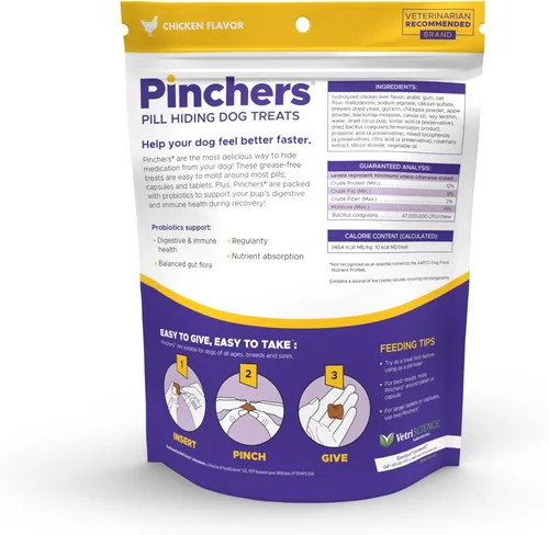 Miniatura 3 de VETRISCIENCE Pinchers extra grandes, píldoras masticables no grasosas con probióticos para perros, píldoras de disfraz, cápsulas y tabletas, suaves