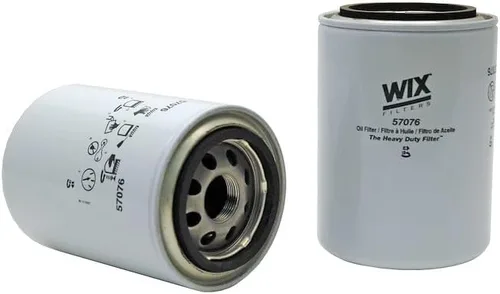 WIX 57076 Reemplazo del filtro de aceite, construido para aceite sintético y de alto kilometraje, compatible con equipos John Deere