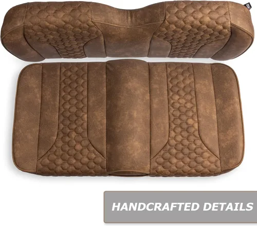 Miniatura 3 de MODZ® FS2 Custom Golf Cart Asiento Delantero para Yamaha Drive2 - [2017-Up] - [Añadir $40] - Base Marrón - Patrón Cobra