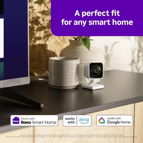 Miniatura 7 de Cámara Roku interior - Seguridad para el hogar - 1 paquete - Cámara de seguridad con cable y monitor para mascotas con visión nocturna HD