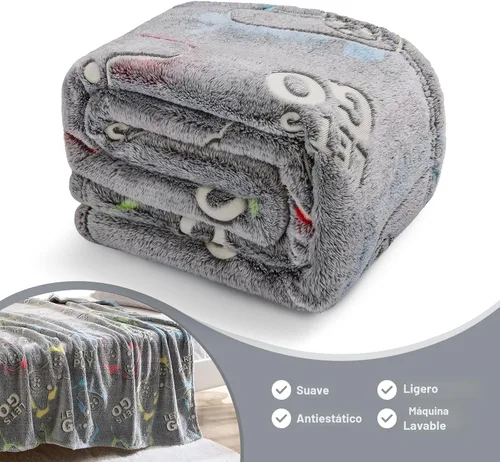 Miniatura 5 de Jekeno Manta para Juegos que Brilla en la Oscuridad, Manta de Tiro de Controlador de Videojuegos para Gamers, Juguetes de Regalo para Niños