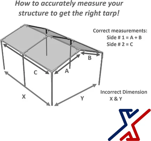 Miniatura 3 de X1 Tarps - Lona resistente de 0.472 in de color blanco de 7 x 14 pulgadas con protección UV