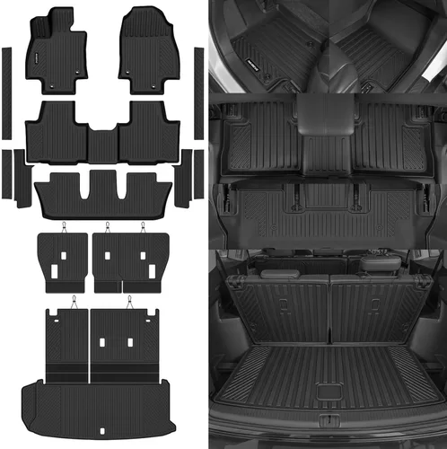 Miniatura 62 de Alfombrillas de piso Naibeve para Ford Edge 2015 2016 2017 2018 2019 2020 2021 2022 2023 2024 2025 - Ajuste personalizado para todo clima