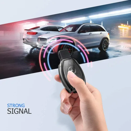 Miniatura 5 de ELOHEI - Funda para llavero de Mercedes Benz de TPU suave premium, compatible con Mercedes Benz C E S M, CLS, CLK, G, Clase G, llavero inteligente