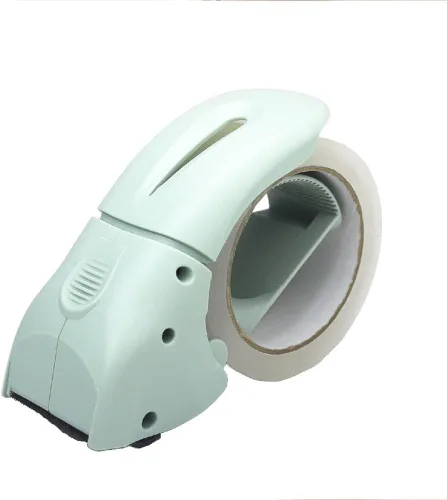 Miniatura 8 de ABEL EVO Dispensador de cinta de embalaje, azul oscuro, pistola de cinta ergonómica de 2 pulgadas de ancho para cajas de embalaje, envío de cajas