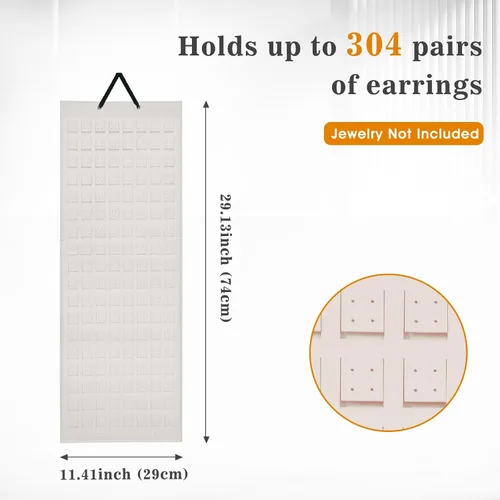 Miniatura 2 de Lolalet Organizador Colgante de Aretes con 20 Ganchos para Mujeres, Organizador de Aretes de Pared Colgador de Aretes, Almacenamiento de Aretes
