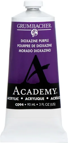 Miniatura 7 de Grumbacher Academy - Pintura acrílica, brillo, tubo de metal de 3.0 fl oz/3 onzas, tono azul cobalto