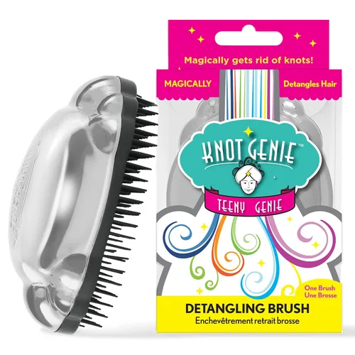 Miniatura 16 de Knot Genie Teeny - Cepillo desenredante para niños (sueño de aguamarina), cepillo desenredante perfecto para cabello rizado, separa suavemente