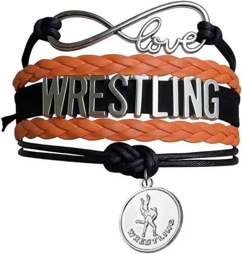 Miniatura 7 de Pulsera de encanto de lucha libre Sportybella - Joyería de lucha libre - Regalos personalizados deportivos para luchadores, equipos, mamás y Rojo