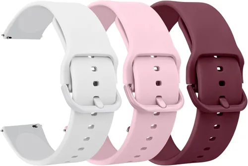 Miniatura 13 de Correas de reloj de silicona de liberación rápida de 20 mm y 22 mm, correa de reloj deportiva suave de reemplazo para mujeres y hombres