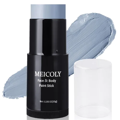 Miniatura 23 de MEICOLY Barra de Pintura Facial y Corporal Naranja (29.99 g), Crema para Cara de Halloween, Efectos Especiales SFX de Calabaza y Tigre, Negro