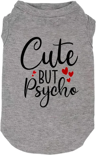 Ropa para perro, camiseta con chaleco para cachorro, suave y ligera para perros pequeños y grandes con el eslogan "Las perras me aman", de Weokwock