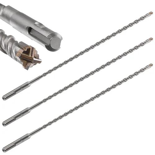 Miniatura 14 de Wensilon Kit de brocas para hormigón de 8 pulgadas, material de carburo de doble rosca de tipo cruzado, adecuado para hormigón, ladrillo, paredes