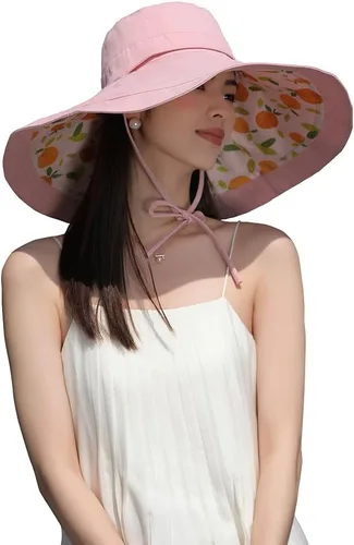 Miniatura 10 de Sombreros de sol de ala extra ancha de 6 pulgadas con protección UV UPF 50+ y correa para sombrero de playa para mujer