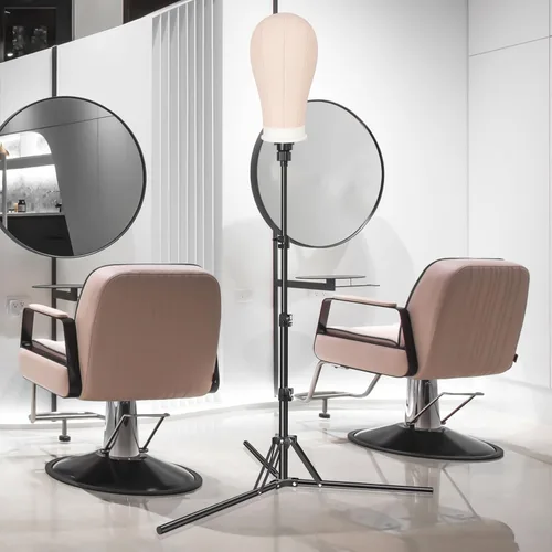 Miniatura 6 de Soporte de cabeza de maniquí Pet Baby, soporte de peluca ajustable, soporte de cabeza de maniquí de metal reforzado para formación de cosmetología