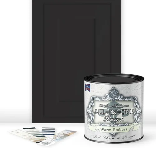 Miniatura 171 de Pintura TODO EN UNO, Abbey (gris cálido), Muestra de 8oz - Pintura duradera para gabinetes y muebles. Imprimación y capa superior incorporadas,