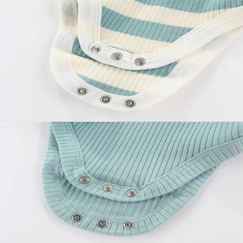 Miniatura 60 de Body de manga corta para bebé recién nacido, ropa de algodón de una pieza, 5 unidades, 0-12 meses