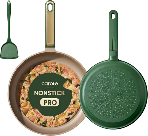 CAROTE 9.5'' y 11'' Sartenes para Freír Antiadherentes, Sartén para Saltear, Sartén Antiadherente para Huevos, Sartenes para Tortillas, Saludables y
