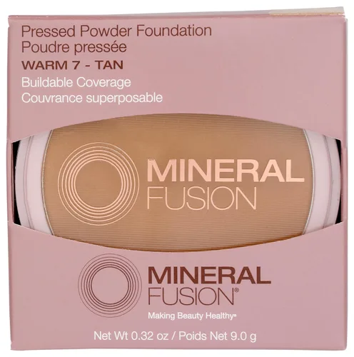 Miniatura 26 de Mineral Fusion Base de maquillaje en polvo prensado, Deep 1, piel media/bronceada con matices dorados, maquillaje de base que desafía la edad
