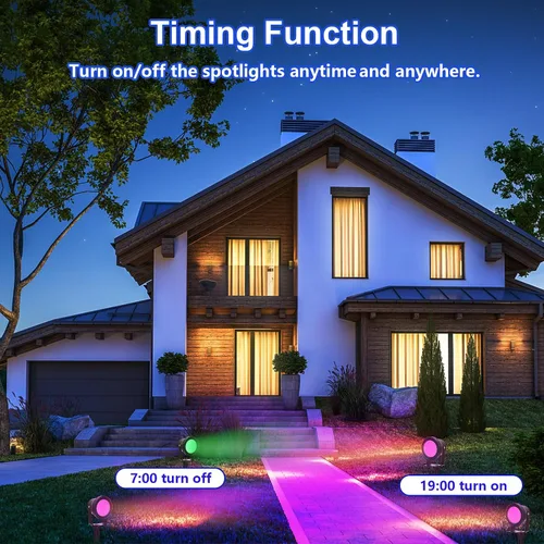 Miniatura 3 de Foco para exteriores, 15 W, RGBW, luces de paisaje que cambian de color, 12 V, iluminación de paisaje de bajo voltaje, control de aplicación, IP67