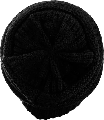 Miniatura 610 de C.C Trendy Warm Chunky Soft Stretch Cable Knit Beanie