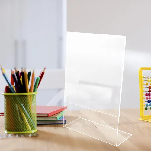 Miniatura 5 de MAGICLULU Tablero inclinado acrílico transparente de 11.8 x 8.3 pulgadas, pendiente de escritura portátil con inclinación ajustable para dibujar