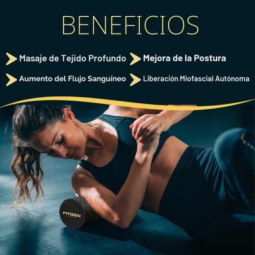 Miniatura 7 de Rodillo de Espuma Fitizen – Masaje Muscular, Rehabilitación para Dolor de Espalda Rígido, Fisioterapia de Tejido Profundo, Equipo de Ejercicio Firme