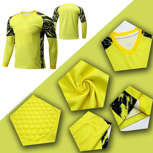 Miniatura 4 de Camiseta de portero personalizada Camiseta de portero de entrenamiento de fútbol deportivo Casavisitante Jersey de portero de fútbol Nombre
