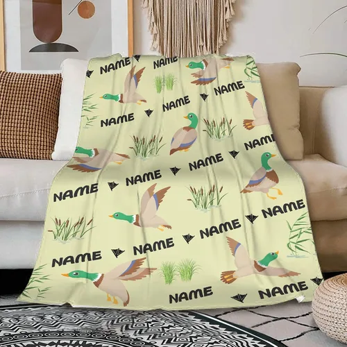 Miniatura 13 de Manta de goma amarilla de pato súper suave y acogedora para sofá, cama, regalos de patos para amantes de los patos, decoración de baño, ligera