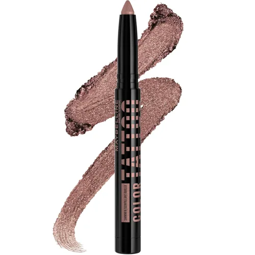 Miniatura 19 de MAYBELLINE Color Tattoo Longwear - Sombra de ojos multiusos Stix, maquillaje de ojos, I am Courageous (bronce claro brillante)