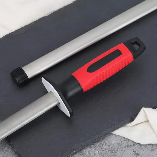 Miniatura 5 de DMD Afilador de varillas de cerámica de diamante de 12 pulgadas para cocina, hogar y jefe, afilador de cerámica. Buen accesorio de cocina