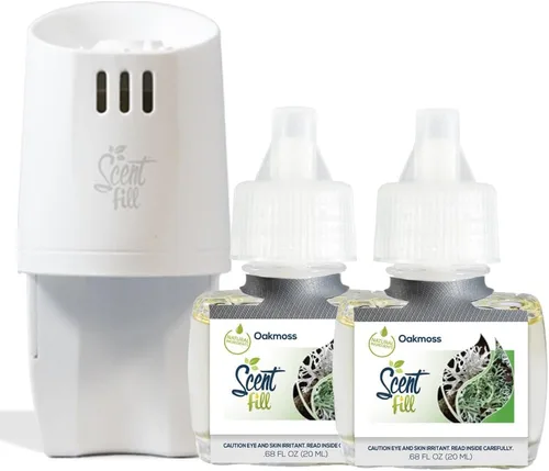 Miniatura 13 de Scent Fill Ambientador Enchufable de Naranja y Clavo, Repuestos de Aceite Perfumado, 2 Repuestos + Difusor