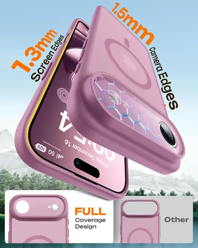 Miniatura 90 de TOCOL Funda para iPhone 11, compatible con Magsafe, protección completa de cámara, imanes integrados, protección contra caídas, funda translúcida