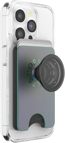Miniatura 10 de Cartera para teléfono PopSockets con soporte expandible, tarjetero para teléfono - Nubes rosas Rosa (Pink Clouds)