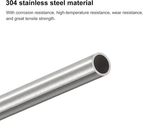 Miniatura 4 de uxcell Tubo capilar del acero inoxidable 304, tubería gruesa del metal de la longitud de la pared de 29.5 ft m x 3.0 ft m del OD 29.5 ft m x 3.0 ft
