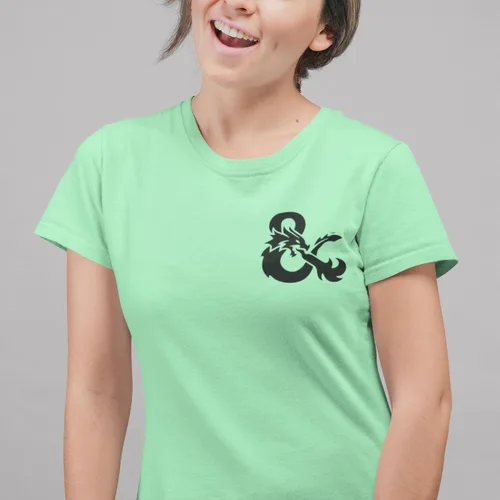 Miniatura 2 de D&D Shirt, Pocket Dragon, DM Shirt, D20 Tshirt Black