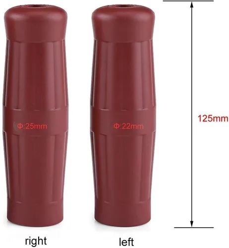 Miniatura 5 de Empuñaduras de motocicleta de estilo vintage, diseño de botella de coque de goma con patrón antideslizante, ajuste universal para manillares de 7/8