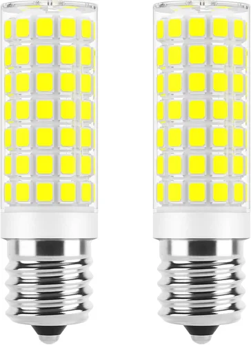 Miniatura 9 de Bombillas LED E17 regulables de 5 W para microondas sobre estufa, 125 V, 40 W, equivalente a incandescente, blanco cálido 3000 K, apto