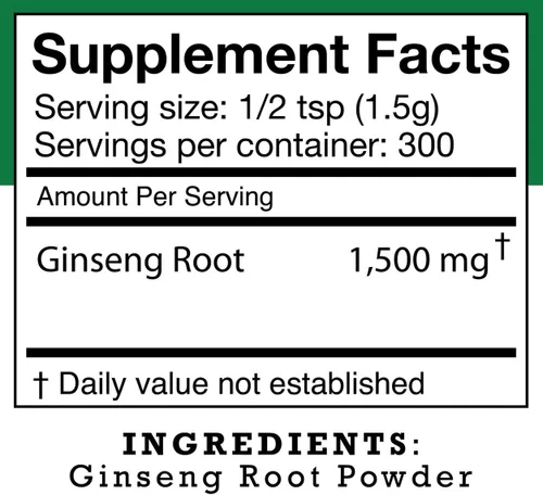 Miniatura 5 de Stakich Polvo de raíz de ginseng americano - Polvo puro de ginseng - 1 lb