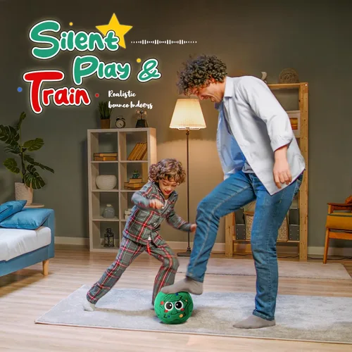 Miniatura 5 de VangeBow Pelotas de fútbol silenciosas para interiores para niños de 1 a 3 años, pelotas de fútbol hinchables de felpa suave para bebés y niños