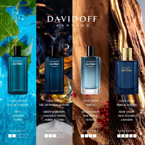 Miniatura 3 de Davidoff Cool Water Parfum - Colonia Woody para hombre - Con notas de pimienta rosa, vetiver y sándalo - Perfumes de lujo para hombres - Fragancia