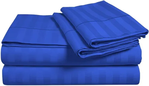 Miniatura 7 de Top Split Queen Sheets-Black Stripe-800 TC sábanas de cama 100% algodón egipcio, parte superior Split Head Queen Sábanas Sets para camas ajustables