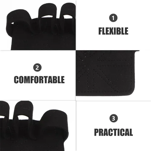 Miniatura 7 de Luxshiny Non-Slip Weightlifting Gloves with Palm Pads for Men and Women Breathable Pull Up Grips for Gym Training Wear-Resistant Fitness Hand